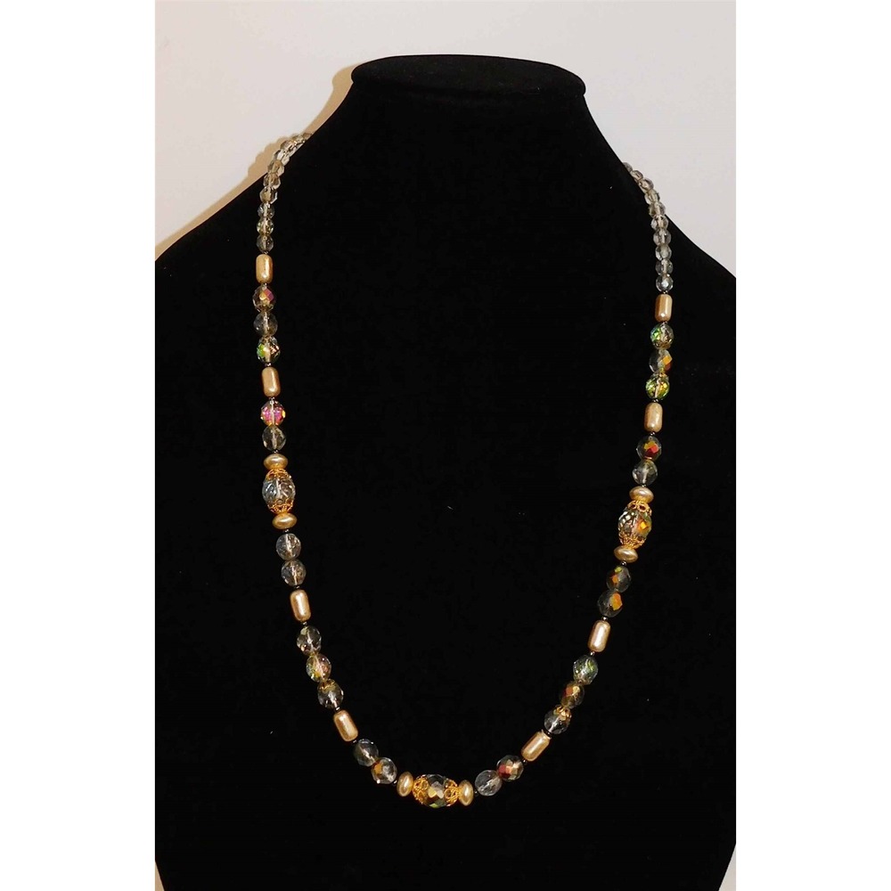 New Boheme by Tacoa Czech Glass‎ Beaded Pearl Long Necklace